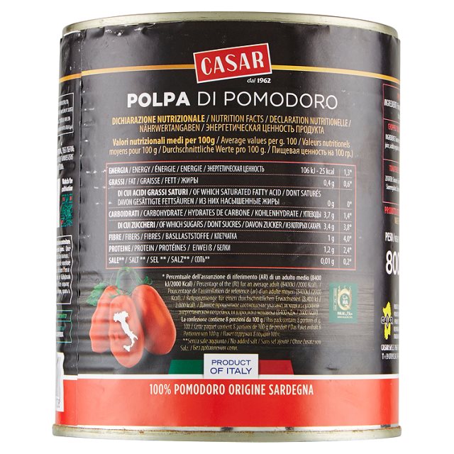 Polpa di pomodoro Casar 800 grammi