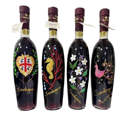 Mirto in bottiglia con decoro Pacini 50 cl