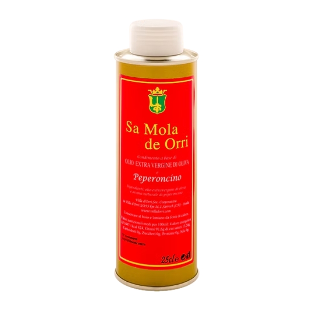 Olio EVO al peperoncino 25 cl Villa Orri Coop.
