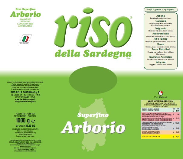 Riso della Sardegna Arborio 1 kg