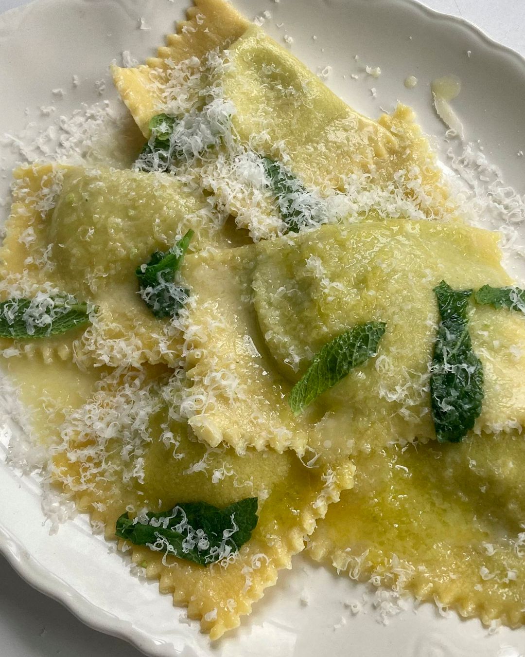 ravioli ricotta e menta